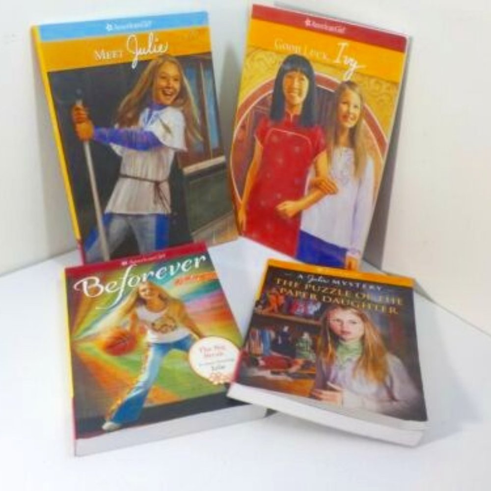 American Girl Julie 1974 4 Book Lot, Paperback Like New Condition